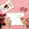 IDU Romantic Valentines Day Cat Card for Couples Cute Animal Print ZN038 by Deal US