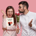 IDU Romantic Valentines Day Cat Card for Couples Cute Animal Print ZN038 by Deal US