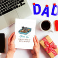 Heyshoo Wrestling Father's Day Card Cute Slammin' Gift Colorful Cartoon by Deal US