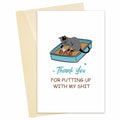 Heyshoo Wrestling Father's Day Card Cute Slammin' Gift Colorful Cartoon by Deal US