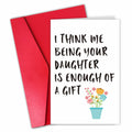 CSMOSJgreetings Mothers Day Card from Daughter Cheeky Gift Color #1 by Deal US