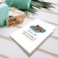 Heyshoo Wrestling Father's Day Card Cute Slammin' Gift Colorful Cartoon by Deal US