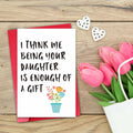 CSMOSJgreetings Mothers Day Card from Daughter Cheeky Gift Color #1 by Deal US