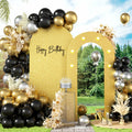 Paready Outdoor Gold Arch Backdrop Stands Pack of 2 Shiny Tropical Frame by Deal US