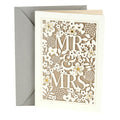 Hallmark Wedding Card Mr. & Mrs. Elegant Design with Envelope by Deal US