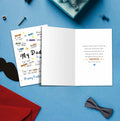IDU Funny Fathers Day Card for Dad Humorous Gift from Kids Color ZN169 by Deal US
