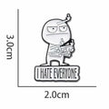 XMTYQ Funny Sarcastic Enamel Pins Set 5pcs Humor Brooch Collection by Deal US