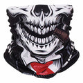 CycleZT Skull Neck Gaiter Mask Motorcycle Riding Fishing Cigar Skull One Size by Deal US