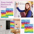 Nuanchu Magnetic Locker Wallpaper 12x12in 6pcs Colorful Waterproof Trimmable by Deal US