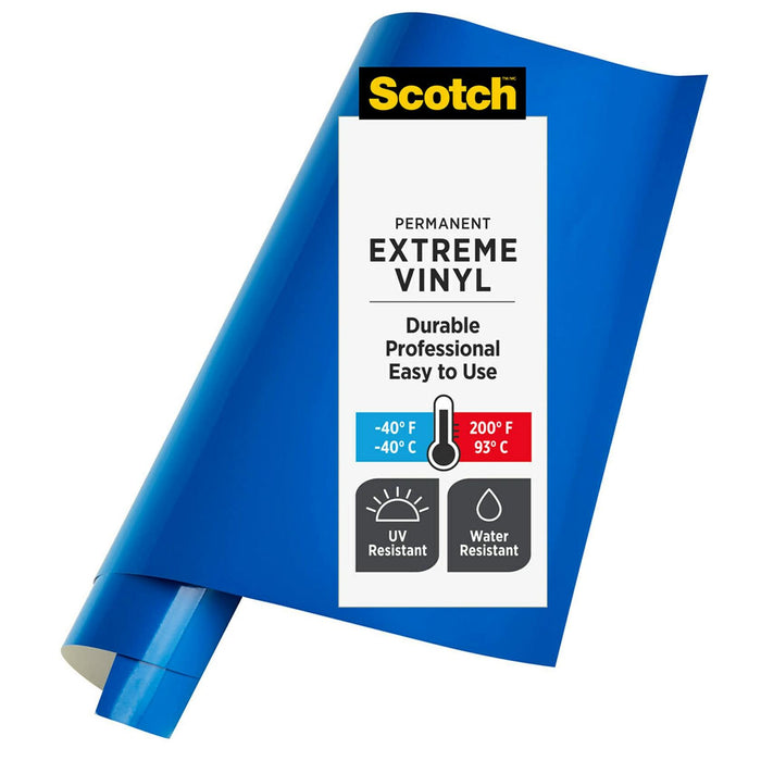Scotch Extreme Premium Vinyl 12x24in Intense Blue Outdoor Automotive by Deal US