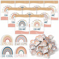 Feifeiya 80 Sets Rainbow Inspirational Erasers with Motivational Cards Colorful by Deal US