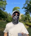 CycleZT Skull Neck Gaiter Mask Motorcycle Riding Fishing Cigar Skull One Size by Deal US