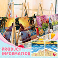 Ctosree 12 Pcs Valentine Pre Drawn Canvas Painting Boards 8x10 Inch Scenery by Deal US