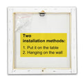 Heijie Inspiration Canvas Wall Art Framed Print 8x8 Inch Modern Home Decor by Deal US