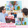 Ctosree 12 Pcs Valentine Pre Drawn Canvas Painting Boards 8x10 Inch Scenery by Deal US