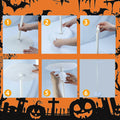 Waybas Ghost Halloween Candy Bowl LED Lights Outdoor 47" Tall White by Deal US