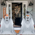 Waybas Ghost Halloween Candy Bowl LED Lights Outdoor 47" Tall White by Deal US