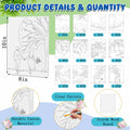 Ctosree 12 Pcs Valentine Pre Drawn Canvas Painting Boards 8x10 Inch Scenery by Deal US
