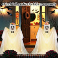 Waybas Ghost Halloween Candy Bowl LED Lights Outdoor 47" Tall White by Deal US