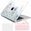 DONGKE MacBook Pro 16 Inch Case 2024 2023 2021 Pro Max Blue Flowers by Deal US