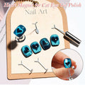 KooluWin 5 Pack Heart Cat Eye Gel Polish Magnets Black with Y-Shaped Guide by Deal US