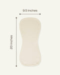 MON CHOU Organic Cotton Burp Cloths Baby 20x9.5 Meadow Cocoa by Deal US