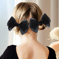 YanJie Baby Girls Hair Bows Pink Blue Tulle Lace Clips Pack of 2 by Deal US