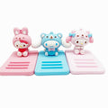 Sicpfuj Cute Phone Stand Desk Cell Phone Holder Blue Polyvinyl Chloride by Deal US