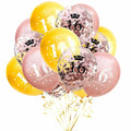 Generic Party Store Plus 16th Birthday Balloons 15pc 12in Rose Gold Confetti by Deal US