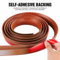 BNELL Floor Transition Strip PVC Self Adhesive 9.84FT Red Teak Wood Grain by Deal US
