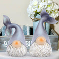 Hodao 2 Set Summer Ocean Gnome Resin Figurines Mermaid Grey Scandinavian by Deal US