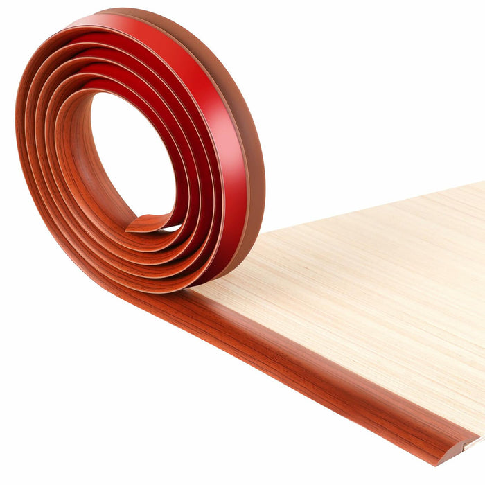 BNELL Floor Transition Strip PVC Self Adhesive 9.84FT Red Teak Wood Grain by Deal US