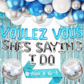 JeVenis Dancing Queen Balloons Banner Bachelorette Party Silver Blue 3 by Deal US