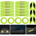 3D Strong Reflective Car Fender Trunk Wheel Tire Rim Stickers Diamond Grade by Deal US
