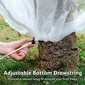 JOJOLEE Fruit Tree Netting Garden Protection 7.8x7.8FT White 2Pcs by Deal US