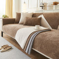 tianxinbaobei Plush Non-Slip Chenille Sofa Cover Light Gray 36x36 Armchair by Deal US
