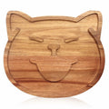 Renawe Decorative Acacia Wood Cheese Plate Serving Tray Large Solid Wood by Deal US