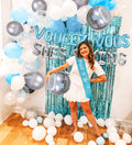 JeVenis Dancing Queen Balloons Banner Bachelorette Party Silver Blue 3 by Deal US