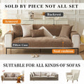 tianxinbaobei Plush Non-Slip Chenille Sofa Cover Light Gray 36x36 Armchair by Deal US