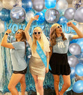 JeVenis Dancing Queen Balloons Banner Bachelorette Party Silver Blue 3 by Deal US