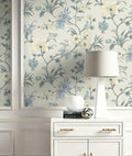 Hopepak Green Floral Peel and Stick Wallpaper 16.1x394 inch Vinyl Modern by Deal US