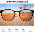 mosanana Polarized Round Sunglasses Small Tortoise Grey Casual Women MS52361 by Deal US