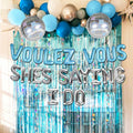 JeVenis Dancing Queen Balloons Banner Bachelorette Party Silver Blue 3 by Deal US