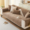 tianxinbaobei Plush Non-Slip Chenille Sofa Cover Light Gray 36x36 Armchair by Deal US