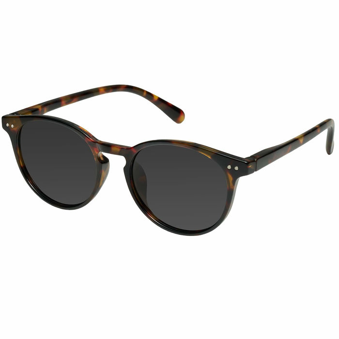 mosanana Polarized Round Sunglasses Small Tortoise Grey Casual Women MS52361 by Deal US