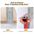 BNELL Floor Transition Strip PVC Self Adhesive 9.84FT Red Teak Wood Grain by Deal US