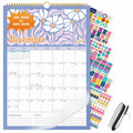 EYROZILL 2025 Wall Calendar Planner Spiral Bound 12x17 Marble Jul25-Dec26 by Deal US