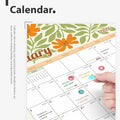 EYROZILL 2025 Wall Calendar Planner Spiral Bound 12x17 Marble Jul25-Dec26 by Deal US
