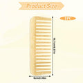 Alrhso Bamboo Wide Tooth Comb for Curls Beard Hair No Handle Detangler by Deal US