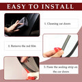 CXCCOI 16.4Ft Automotive Weather Stripping Car Door Seal Strip Black by Deal US